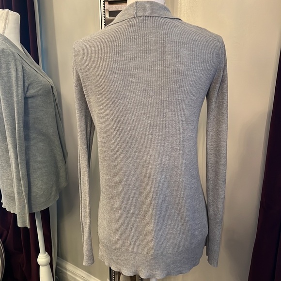 A New Day Gray Knit Open Front Drape Cardigan Size Medium - Picture 5 of 8
